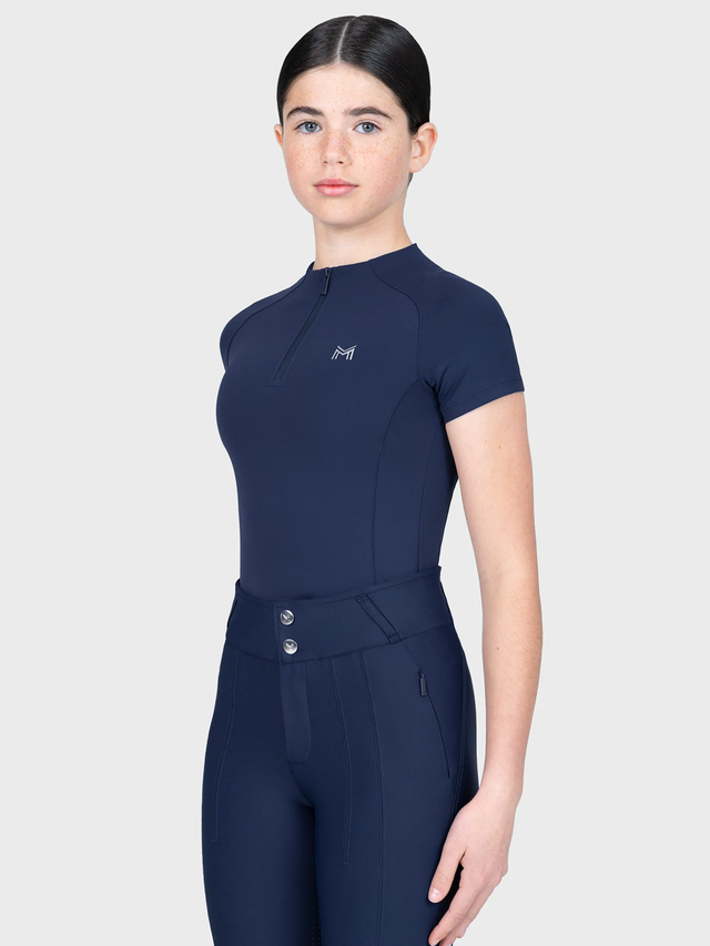Maximilian Young Rider Nora Short Sleeve Base Layer Navy