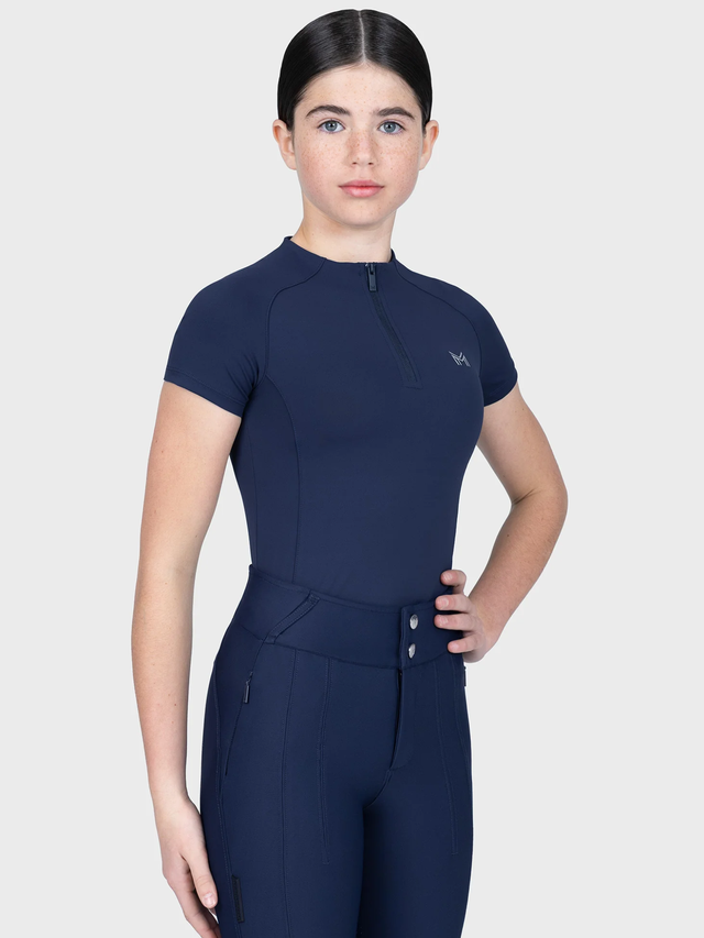 Maximilian Young Rider Nora Short Sleeve Base Layer Navy