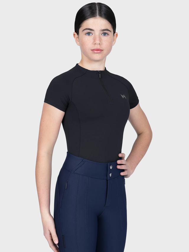 Maximilian Young Rider Nora Short Sleeve Base Layer Black