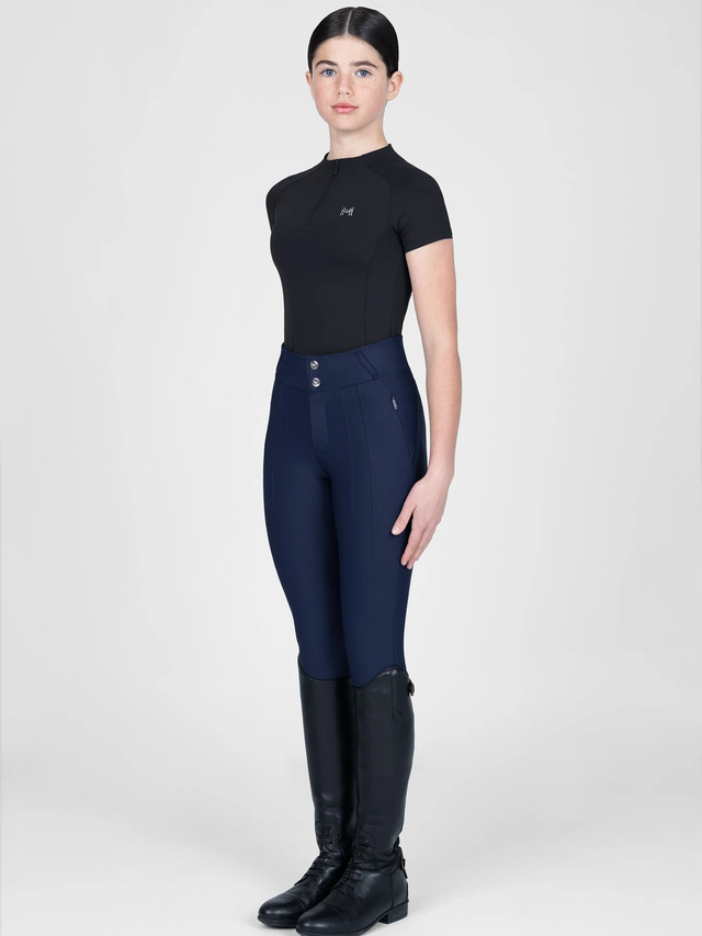 Maximilian Young Rider Nora Short Sleeve Base Layer Black