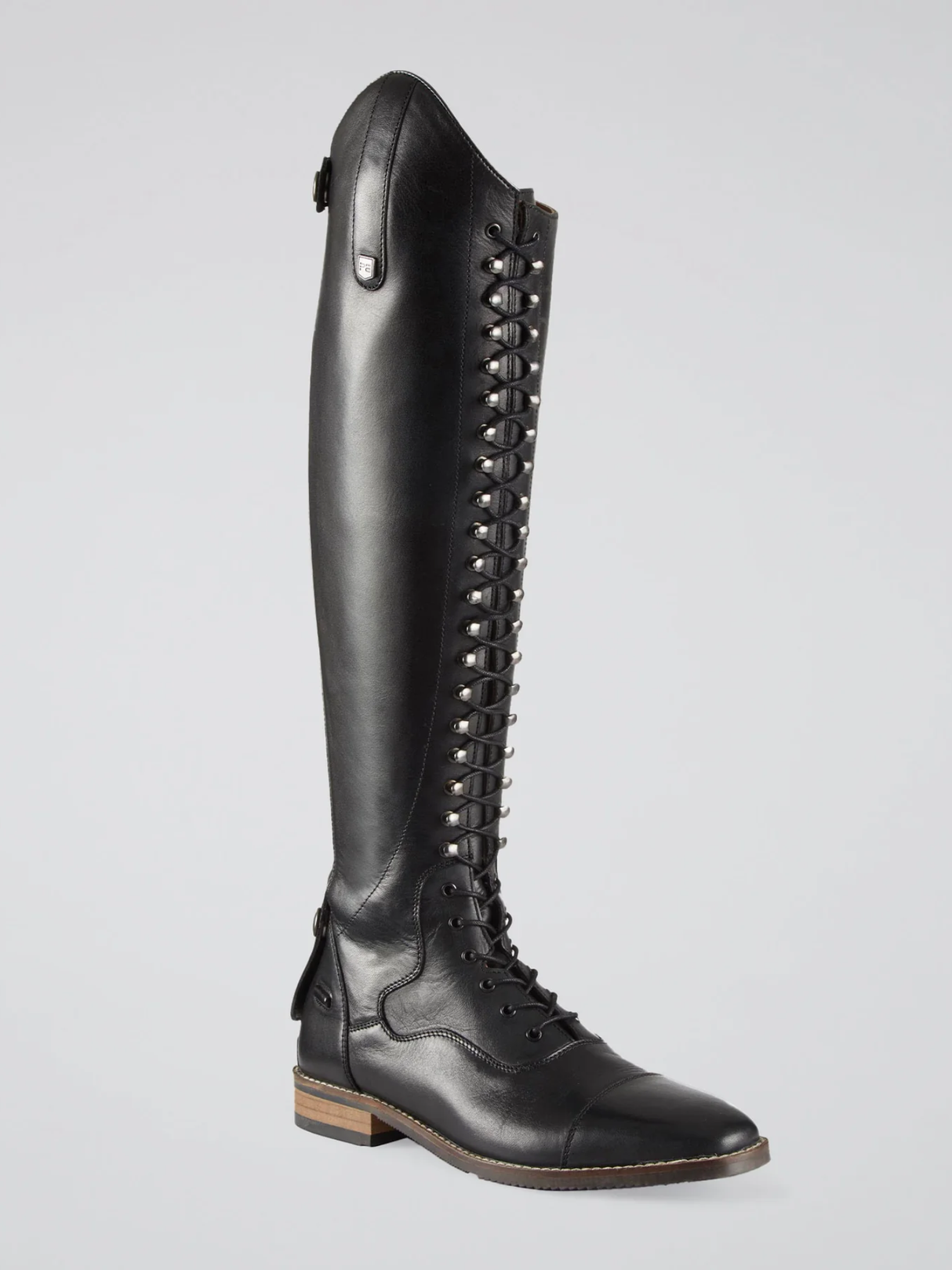 Premier Equine Maurizia Ladies Lace Front Leather Riding Boots Black