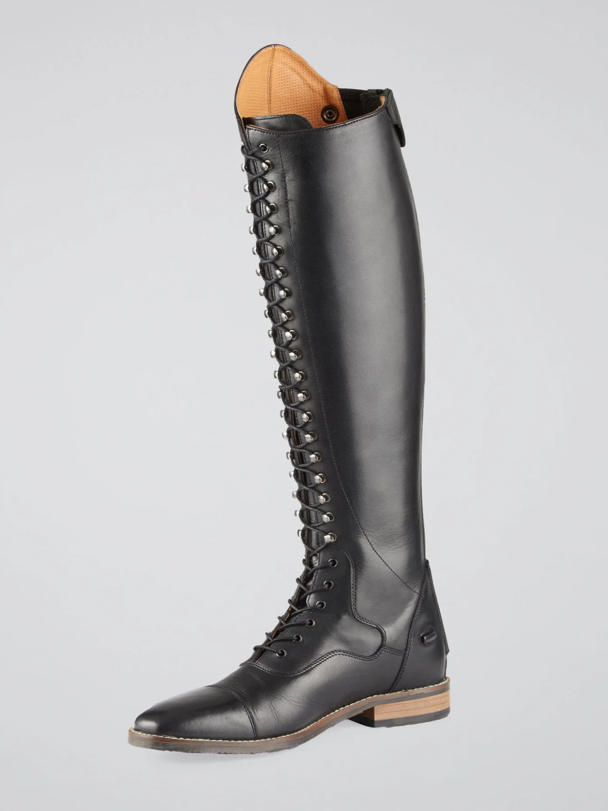 Premier Equine Maurizia Ladies Lace Front Leather Riding Boots Black