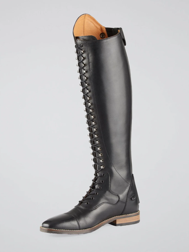 Premier Equine Maurizia Ladies Lace Front Leather Riding Boots Black