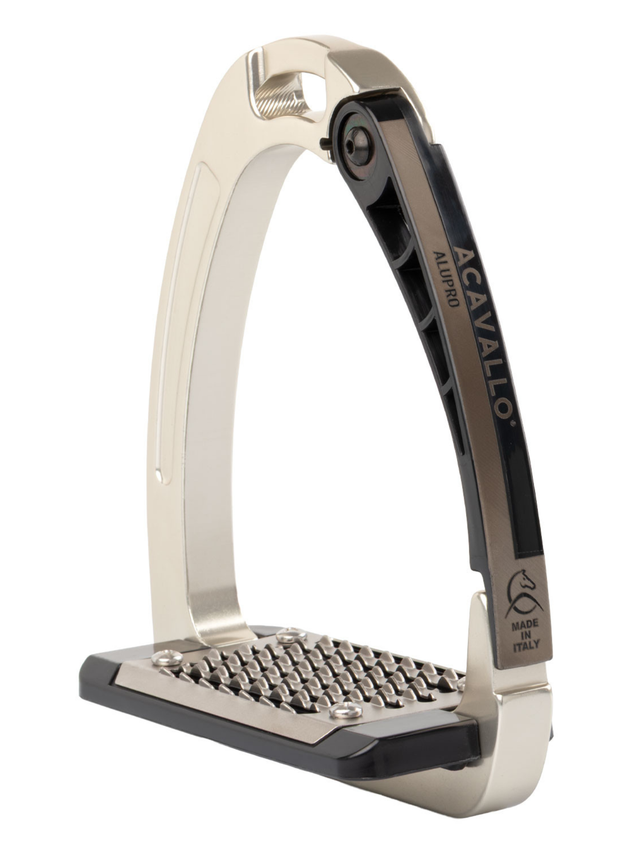Acavallo Arena AluPro Stirrups Solar Titanium