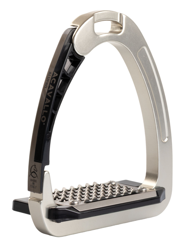 Acavallo Arena AluPro Stirrups Solar Titanium