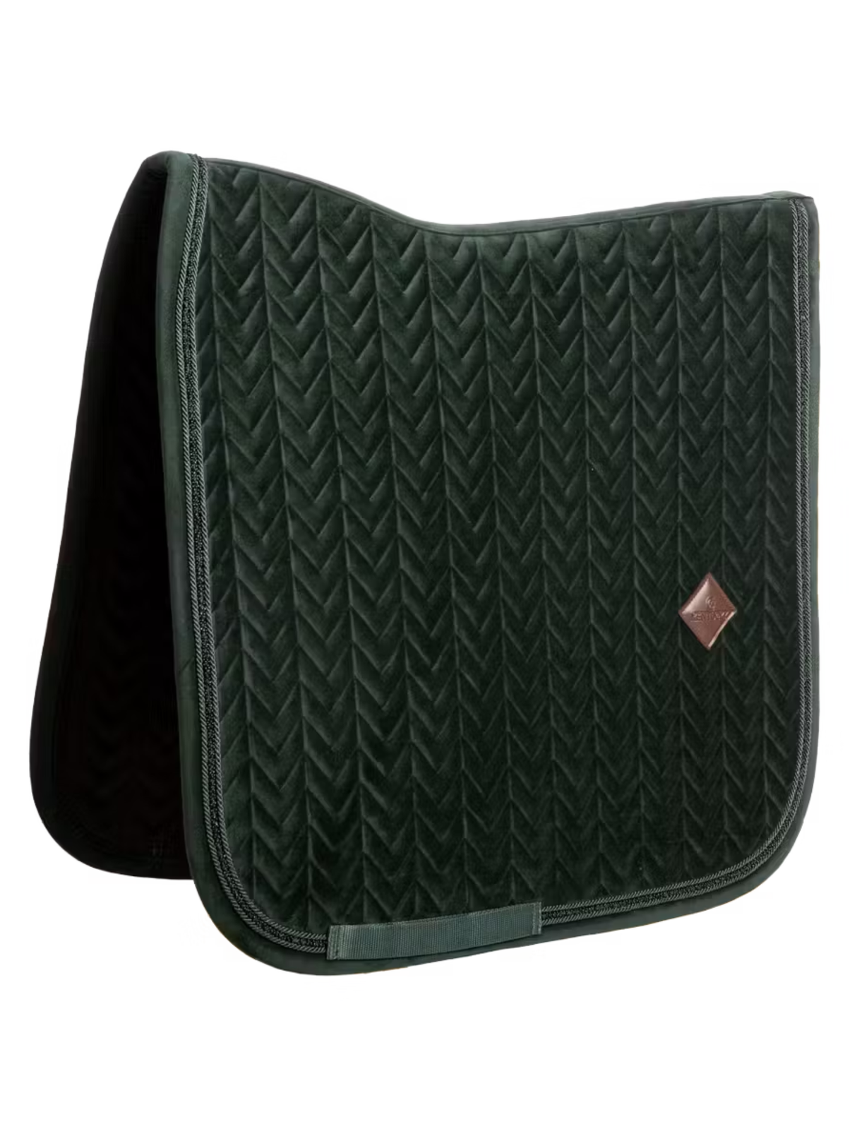 Kentucky Velvet Mini Pearls Dressage Saddle Pad Pine Green