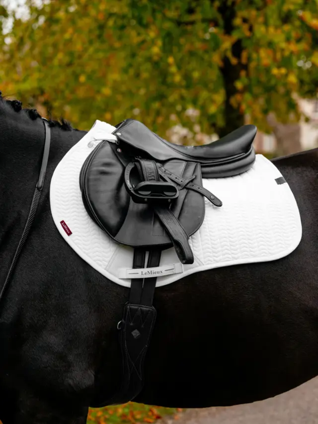 LeMieux Essence Eurojump Square Saddle Pad White