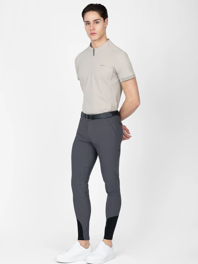 Maximilian Track Short Sleeve Base Layer Soft Taupe