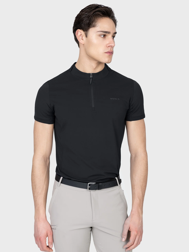 Maximilian Track Short Sleeve Base Layer Black