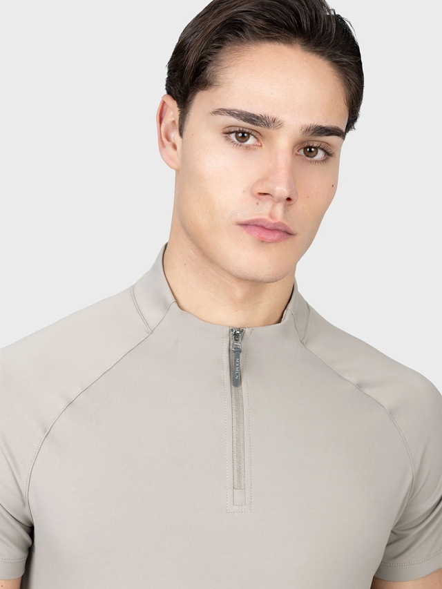 Maximilian Code Short Sleeve Base Layer Soft Taupe