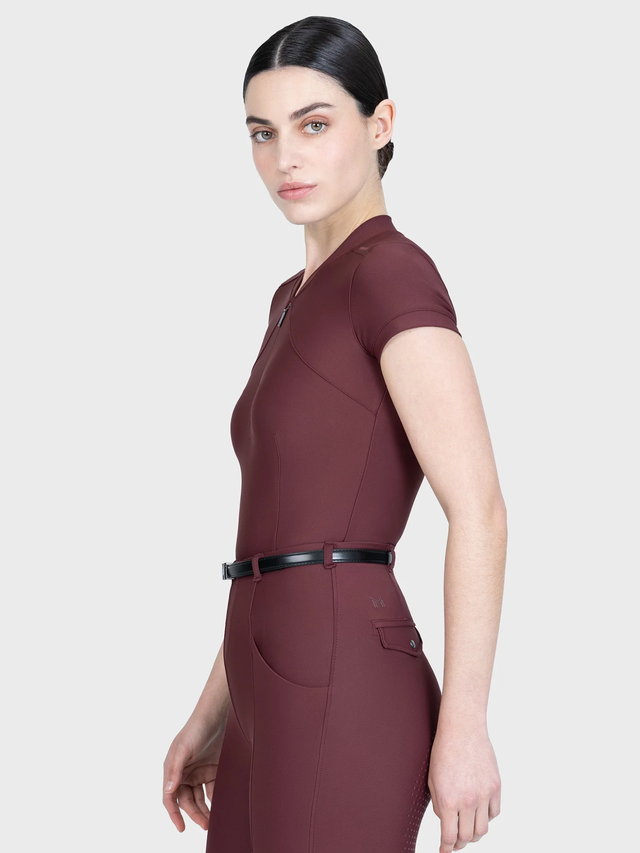 Maximilian Velya Short Sleeve Base Layer Rosewood