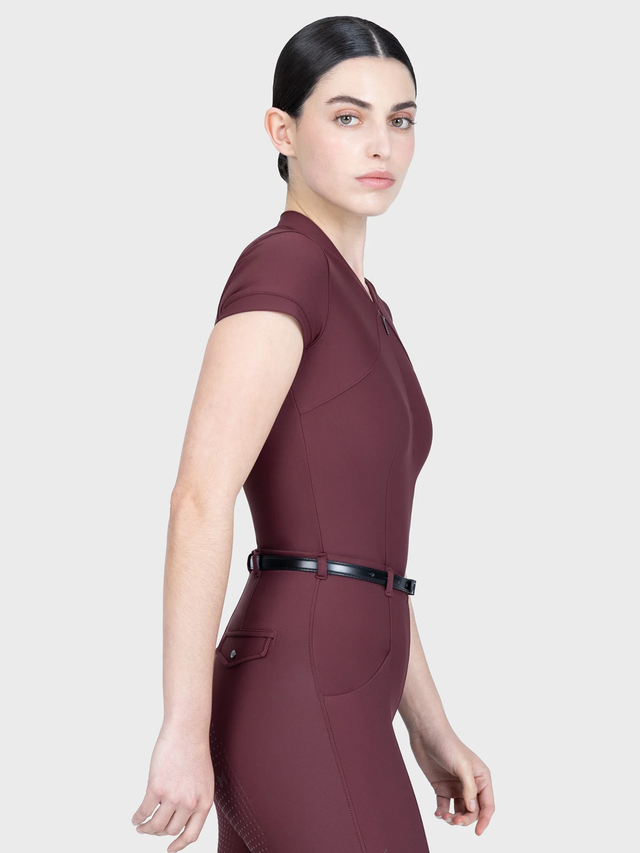 Maximilian Velya Short Sleeve Base Layer Rosewood