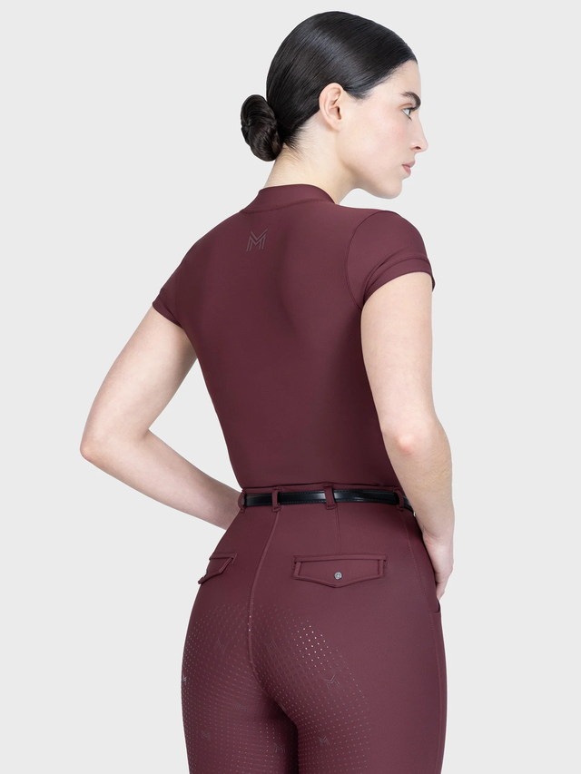 Maximilian Velya Short Sleeve Base Layer Rosewood