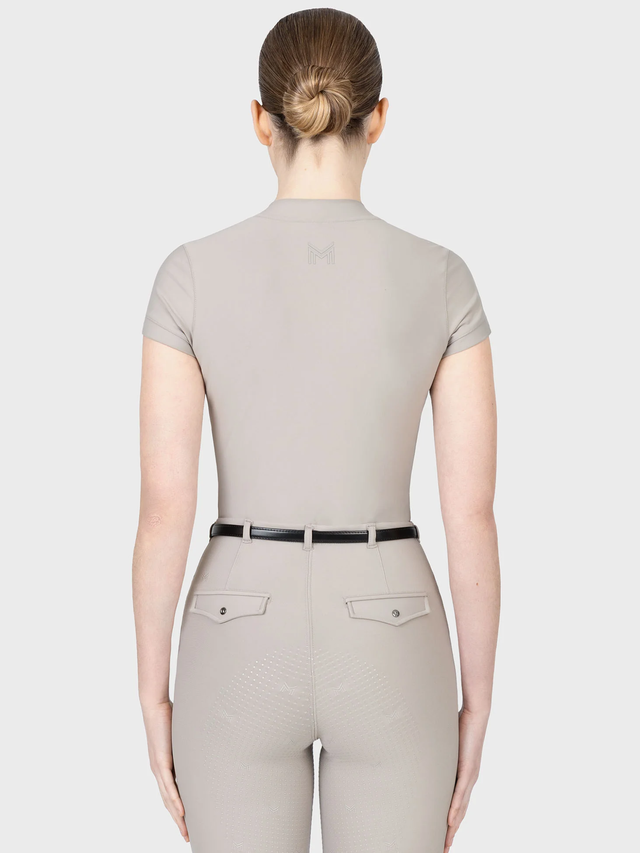 Maximilian Velya Short Sleeve Base Layer Soft Taupe