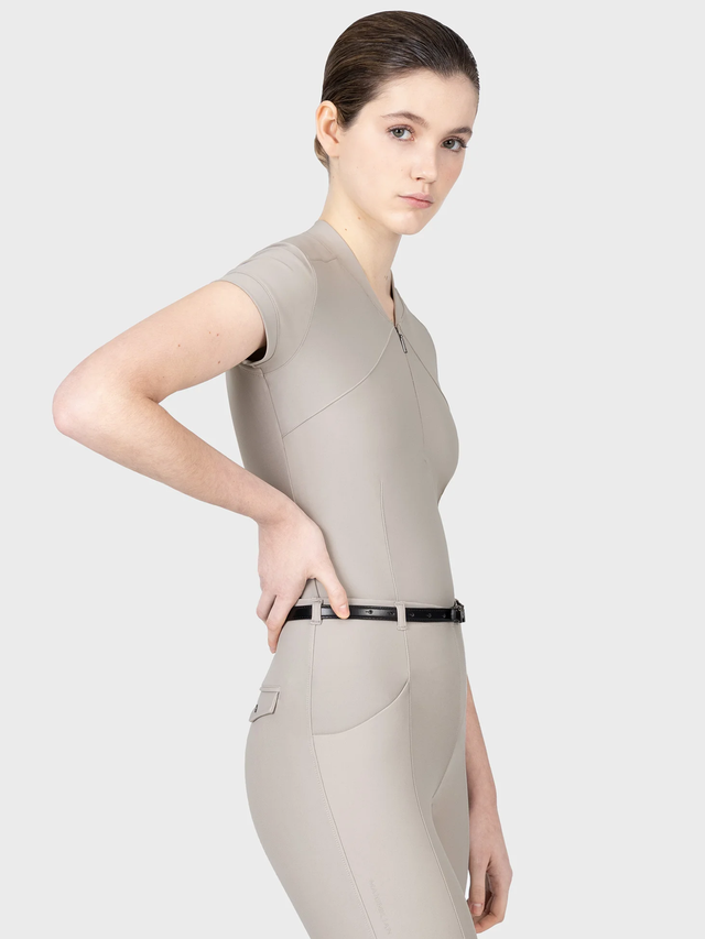 Maximilian Velya Short Sleeve Base Layer Soft Taupe