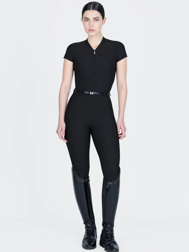 Maximilian Velya Riding Leggings + Belt Black