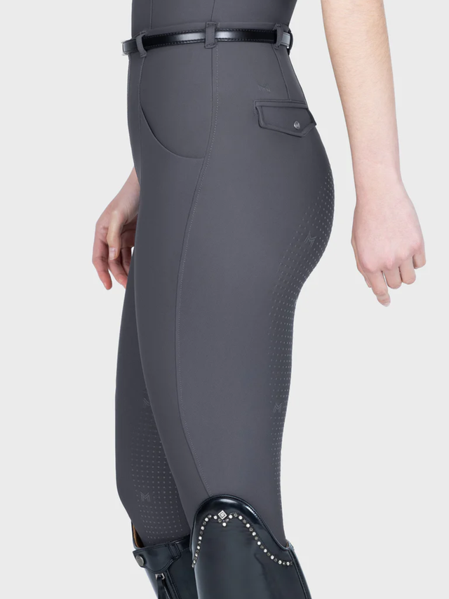 Maximilian Velya Riding Leggings + Belt Graphite
