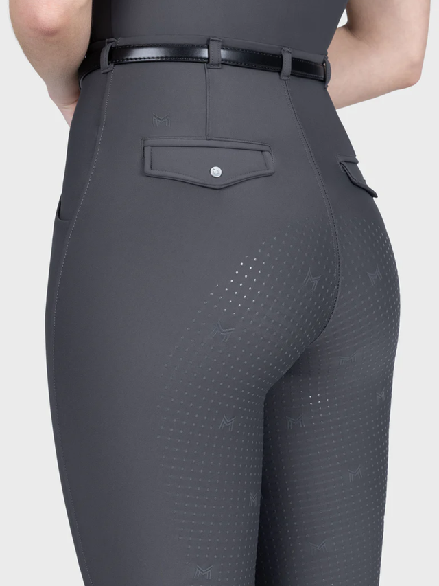 Maximilian Velya Riding Leggings + Belt Graphite
