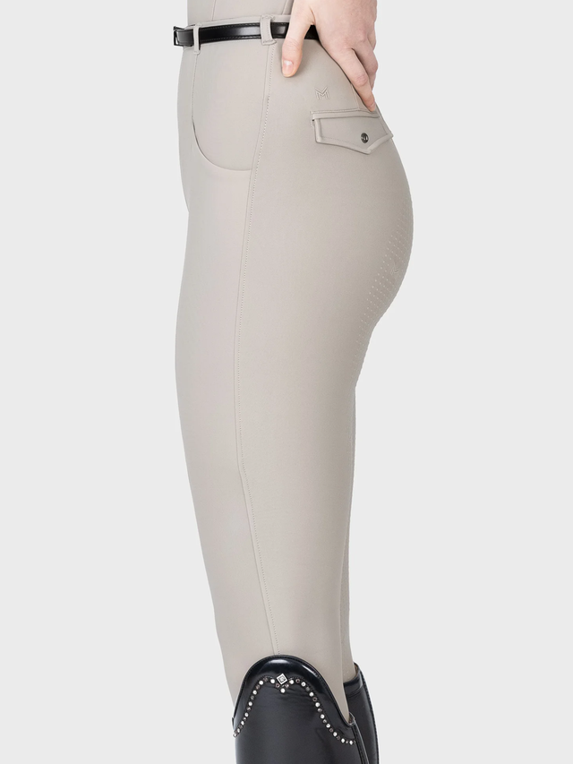 Maximilian Velya Riding Leggings + Belt Soft Taupe