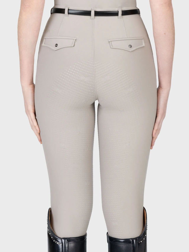 Maximilian Velya Riding Leggings + Belt Soft Taupe