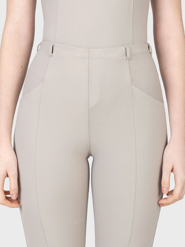 Maximilian Velya Riding Leggings + Belt Soft Taupe