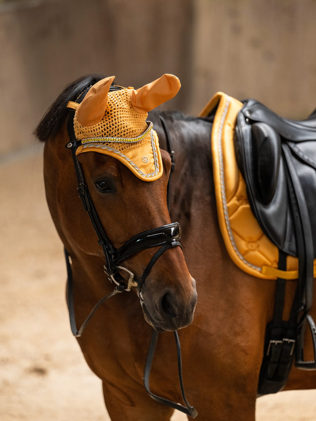 PS of Sweden Original Monogram Dressage Saddle Pad Sunburst Sorbet