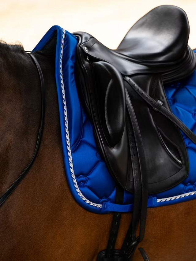 PS of Sweden Original Monogram Dressage Saddle Pad Sapphire Crush