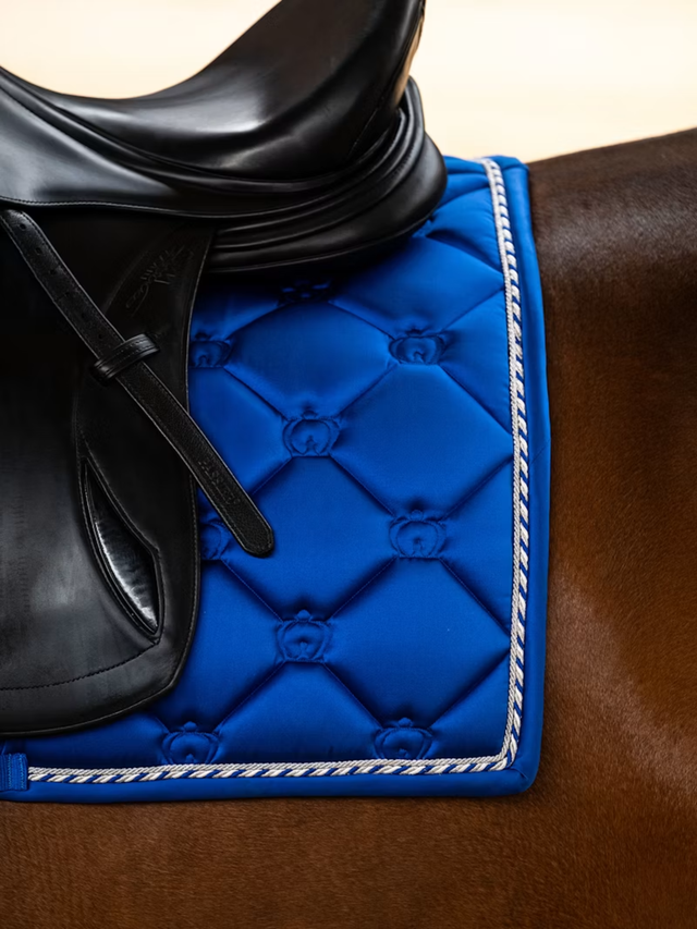 PS of Sweden Original Monogram Dressage Saddle Pad Sapphire Crush