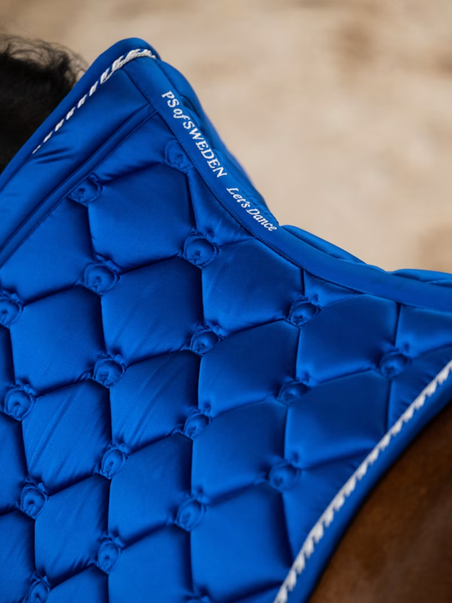 PS of Sweden Original Monogram Dressage Saddle Pad Sapphire Crush