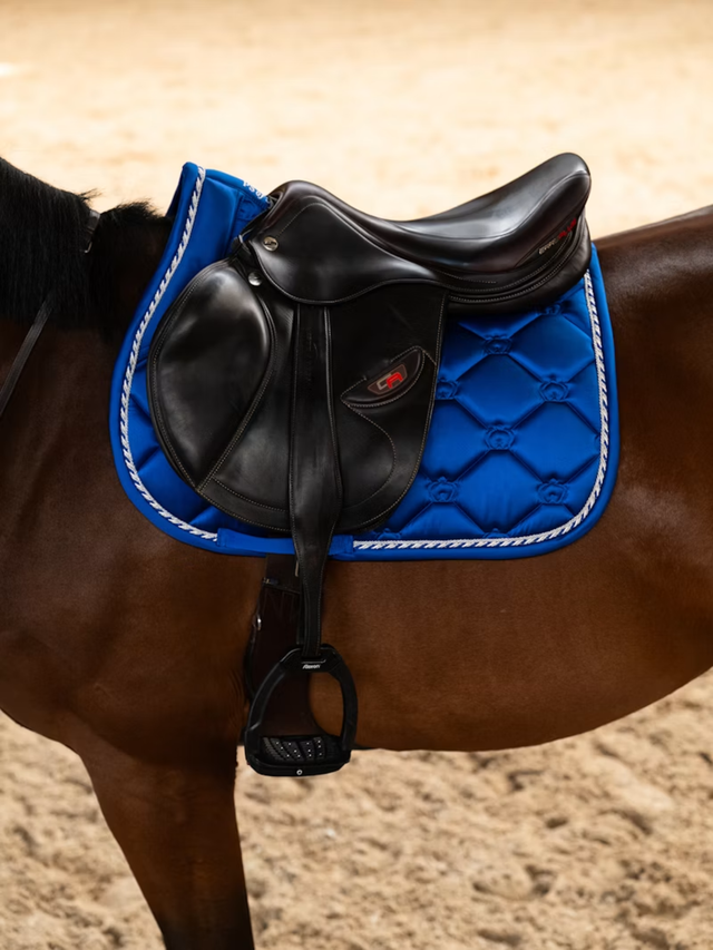 PS of Sweden Original Monogram Jump Saddle Pad Sapphire Crush