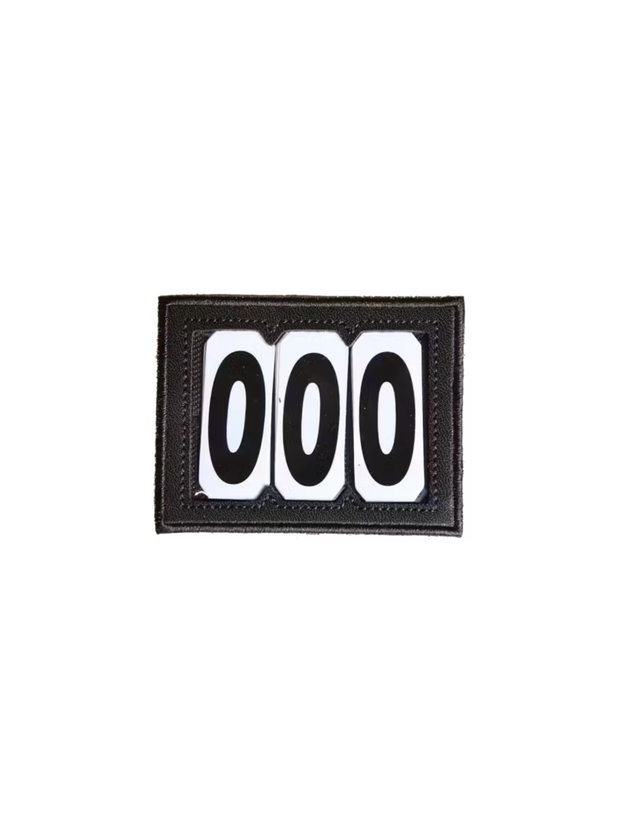 Kentucky Horsewear Head 3 Number PVC Velcro Holder Black