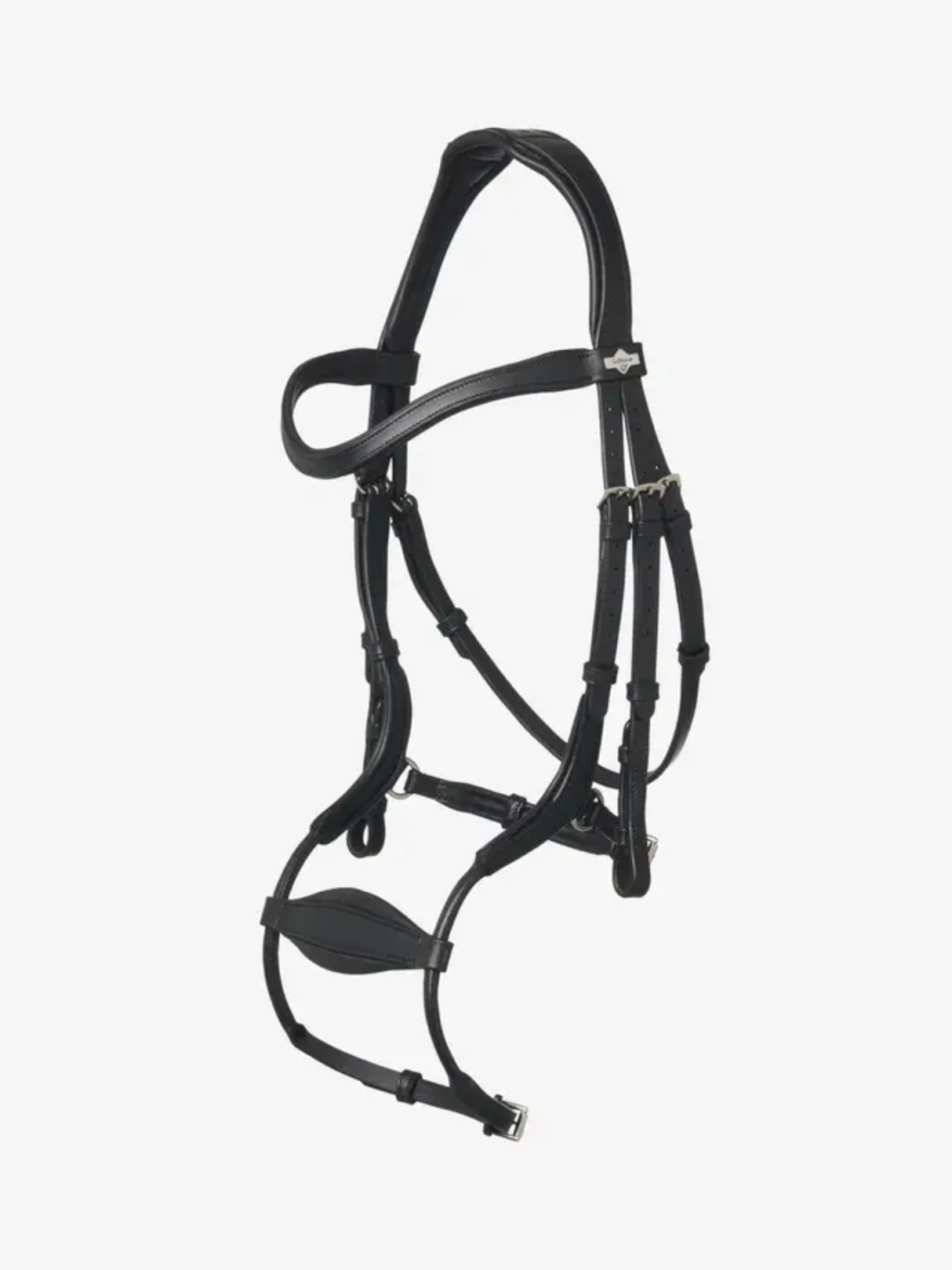 LeMieux Arika Anatomic Adjustable Noseband Bridle Black/Silver