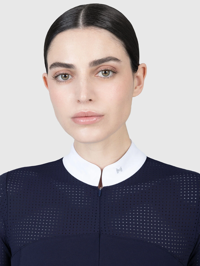 Maximilian Grace Short Sleeve Show Shirt Navy