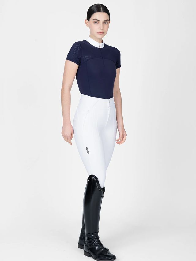Maximilian Grace Short Sleeve Show Shirt Navy