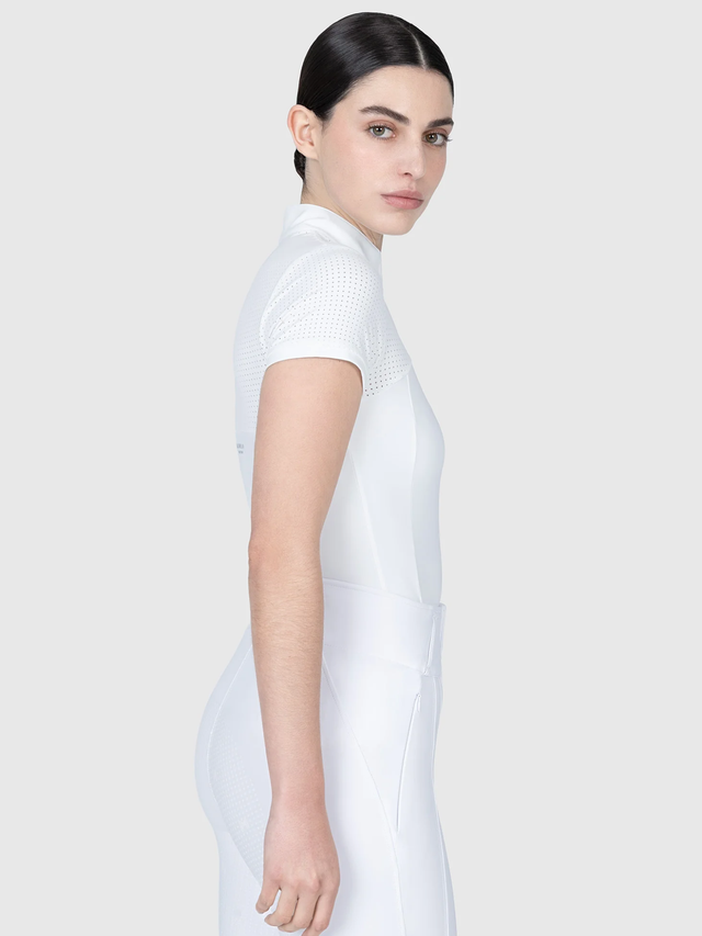 Maximilian Grace Short Sleeve Show Shirt White