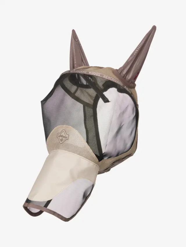 LeMieux Kudos AeroGuard Full Fly Mask Pecan