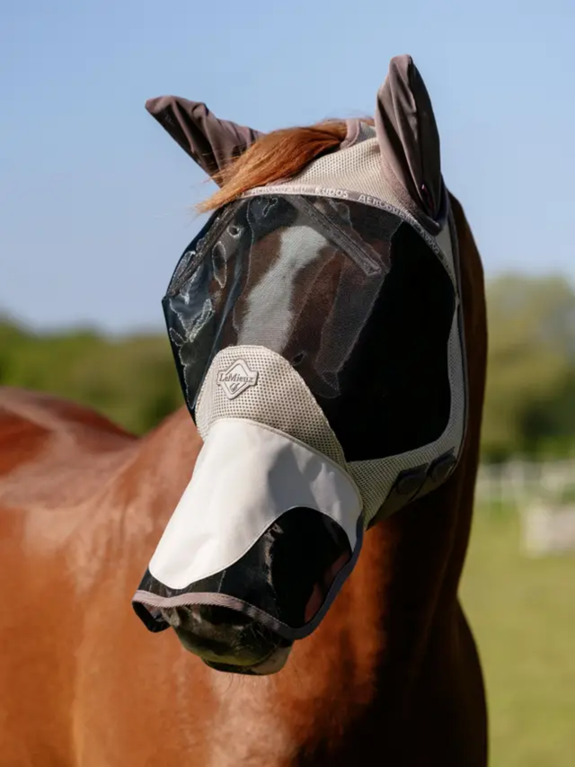 LeMieux Kudos AeroGuard Full Fly Mask Pecan