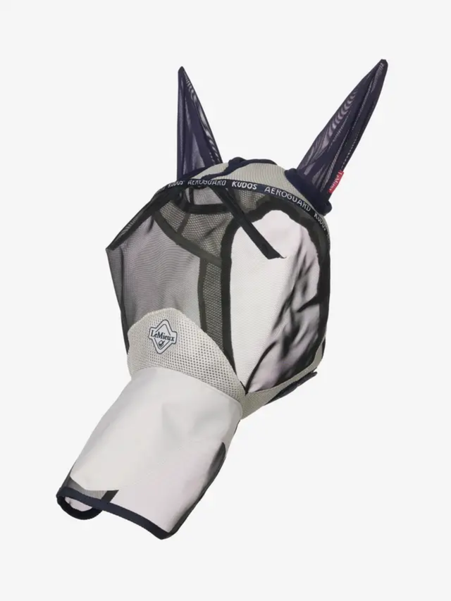 LeMieux Kudos AeroGuard Full Fly Mask Navy
