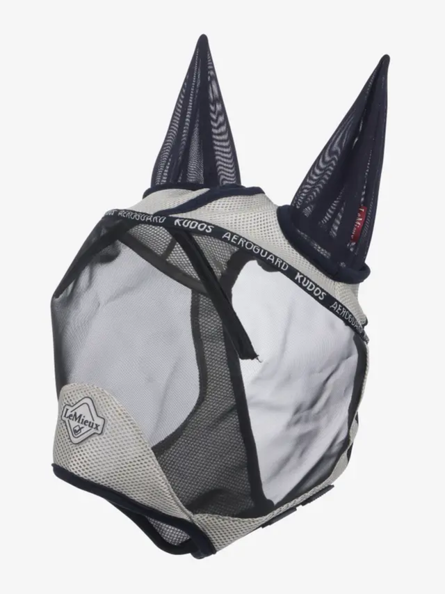 LeMieux Kudos AeroGuard Half Fly Mask Navy