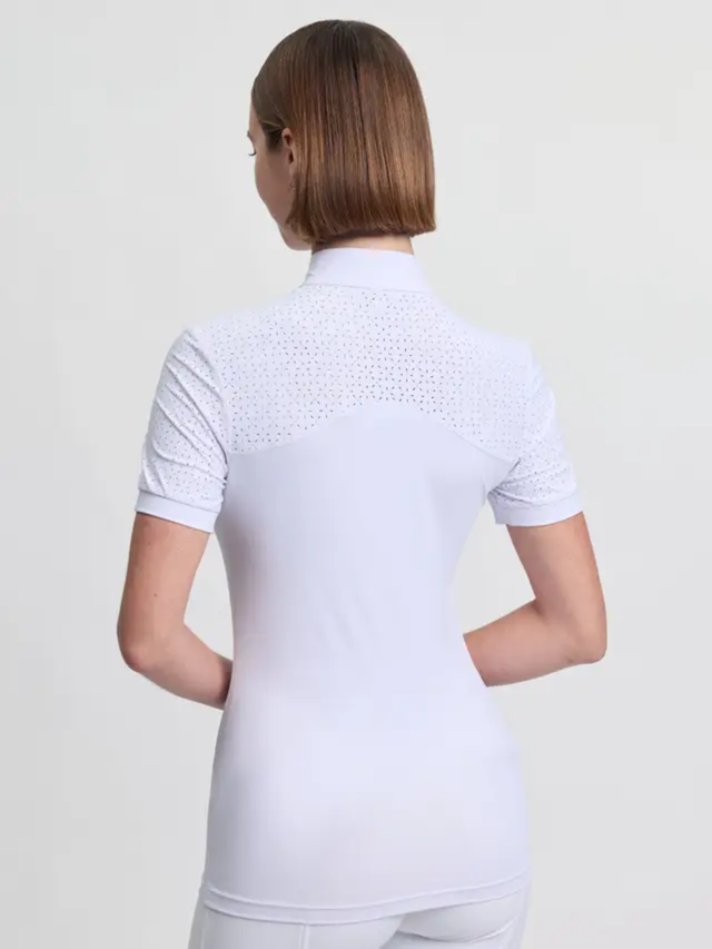 LeMieux Brilliance Verity Short Sleeve Show Shirt White