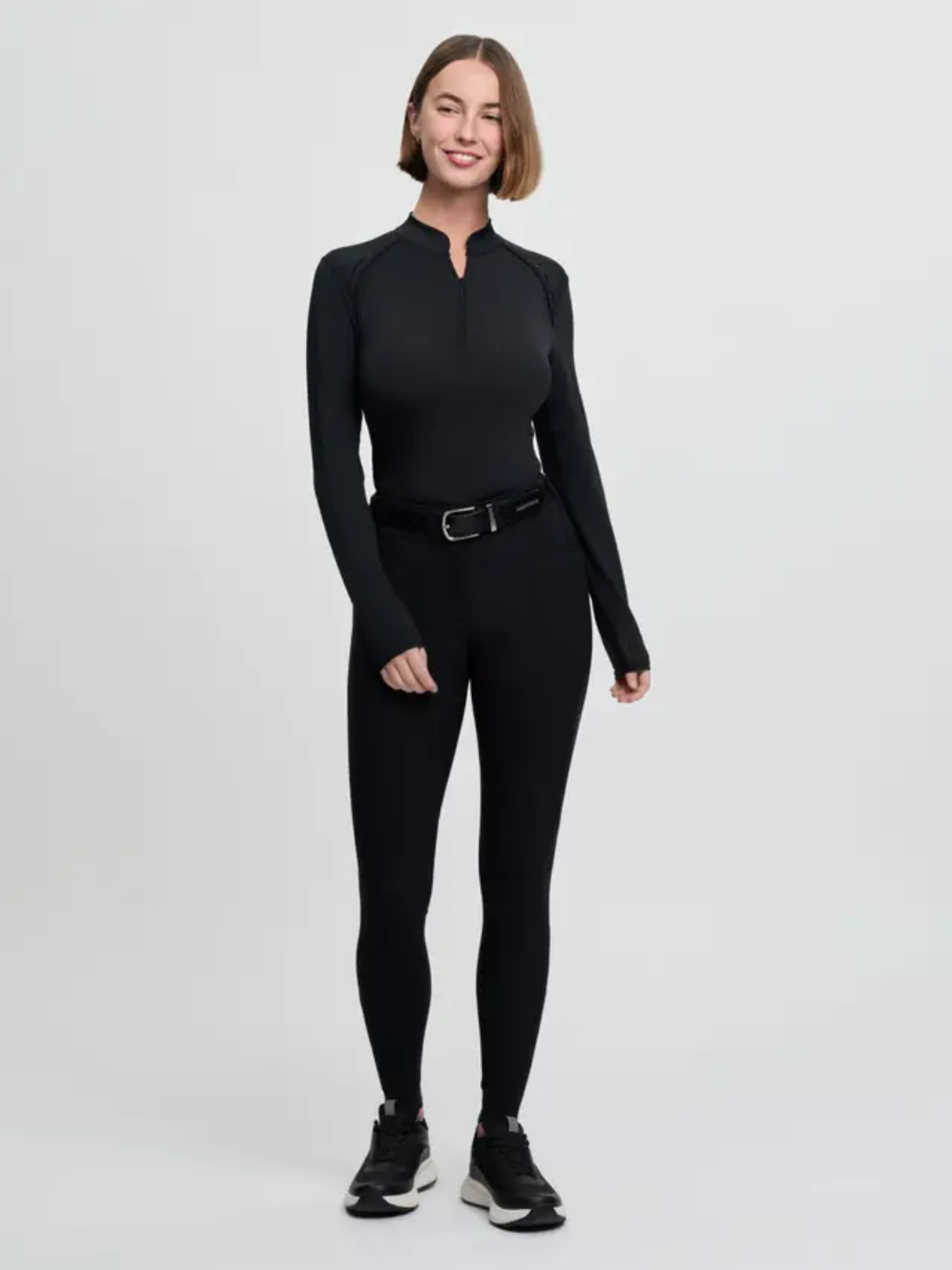 LeMieux Brilliance Knee Grip Breeches Black