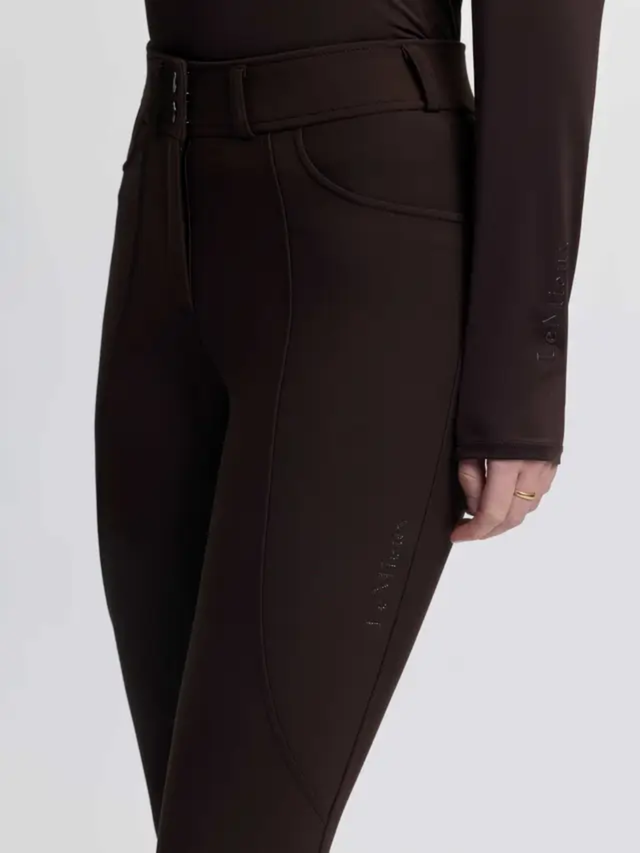 LeMieux Brilliance Knee Grip Breeches Espresso