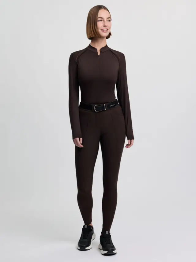 LeMieux Brilliance Knee Grip Breeches Espresso