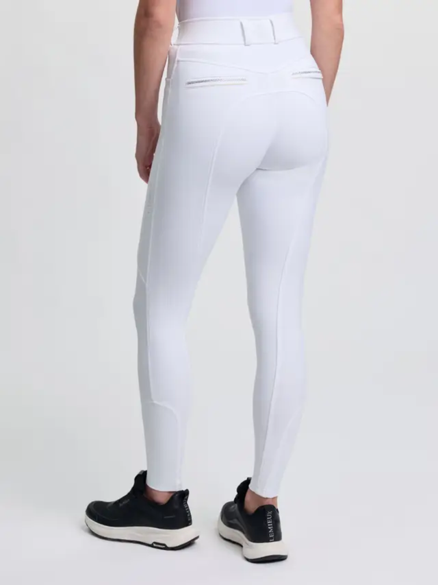 LeMieux Brilliance Knee Grip Breeches White