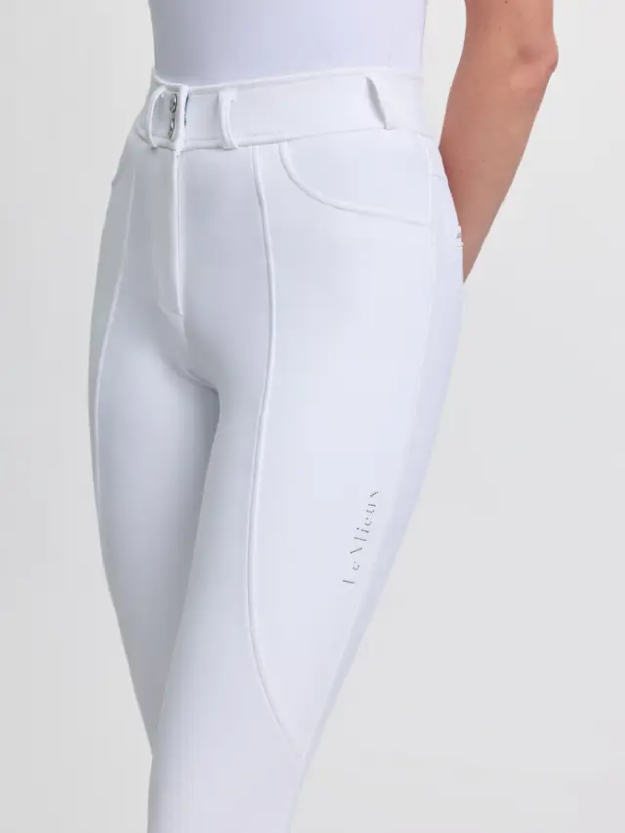 LeMieux Brilliance Knee Grip Breeches White