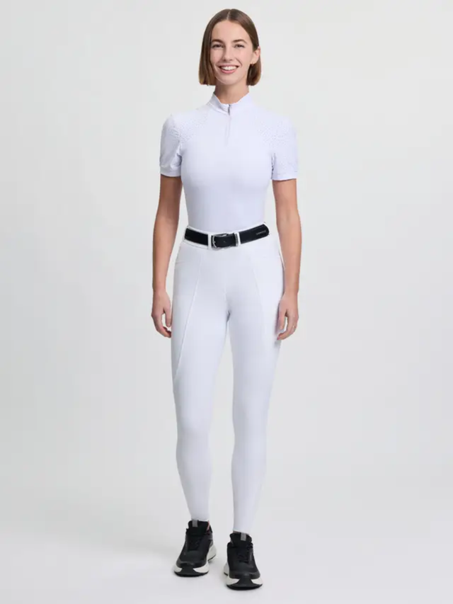 LeMieux Brilliance Knee Grip Breeches White