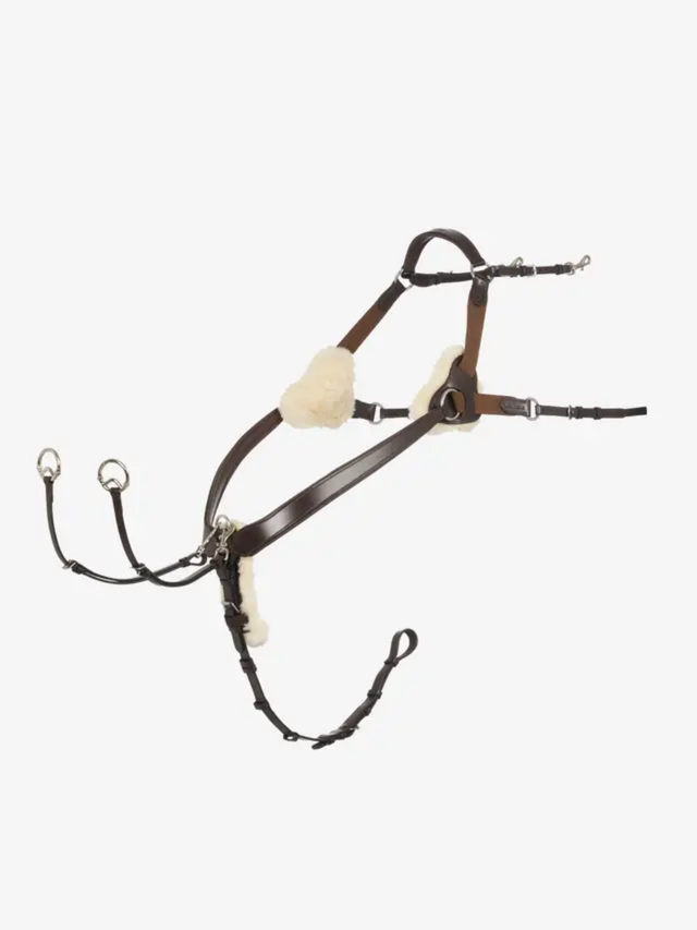 LeMieux Kudos 5 Point Bridge Breastplate Havana