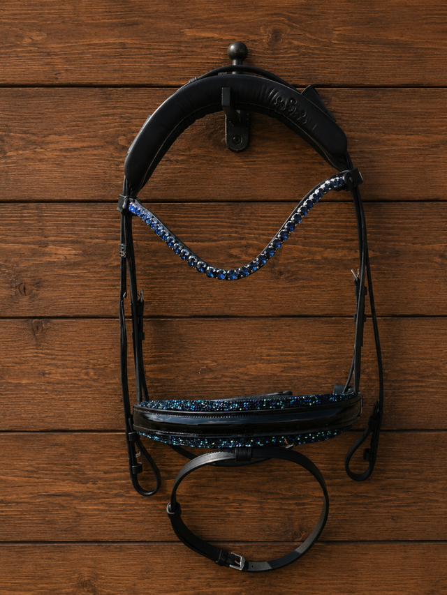 SD Design Diamond Bridle Navy