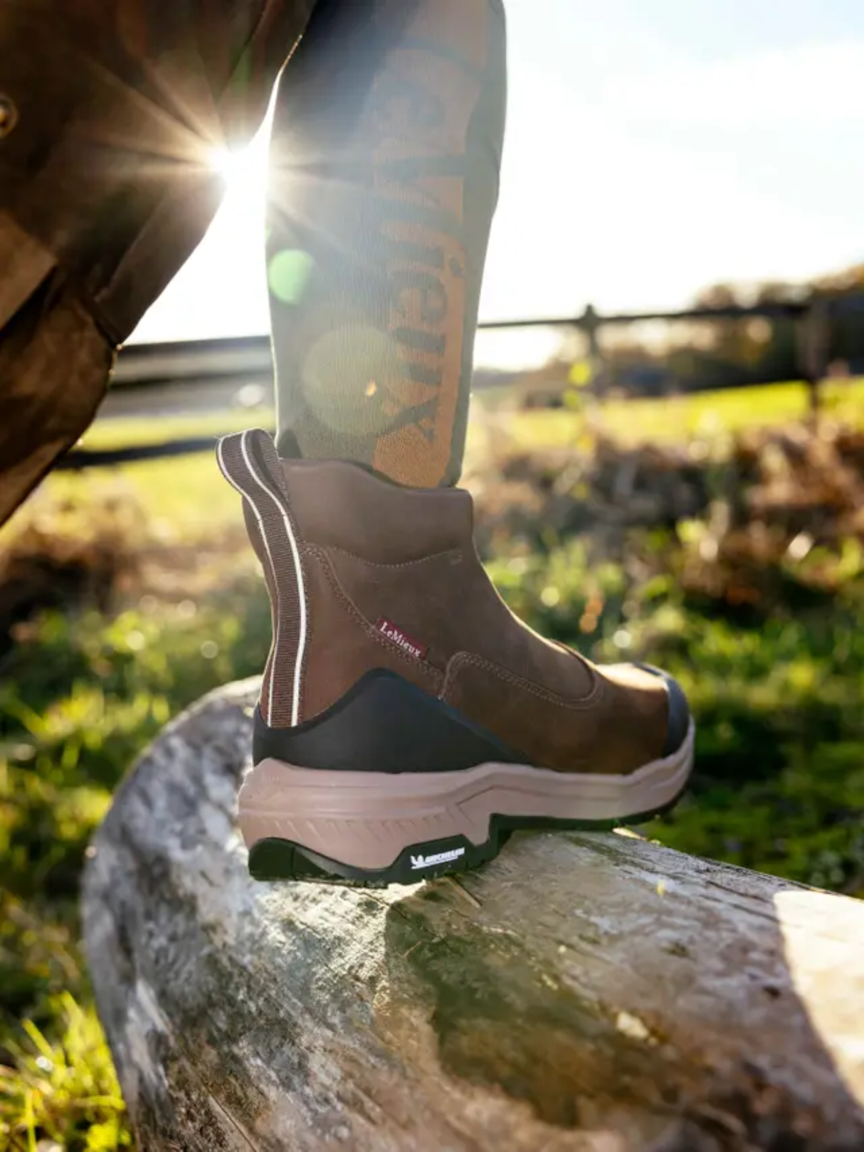 LeMieux Trex Waterproof Zip Boots Brown