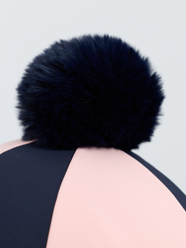 LeMieux Harlequin Hat Silk Navy/Petal